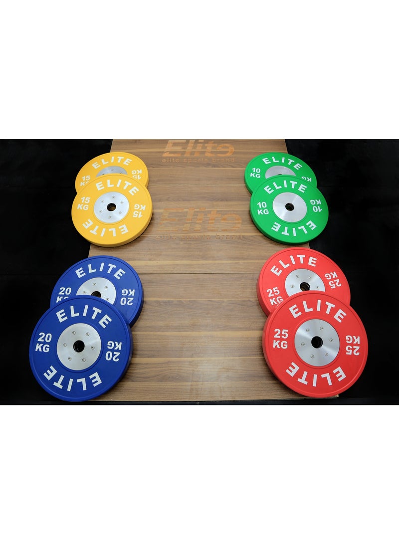 Elite Technique Bumper Plate 10 kg(51mm hole/2 PCS) - Image 3